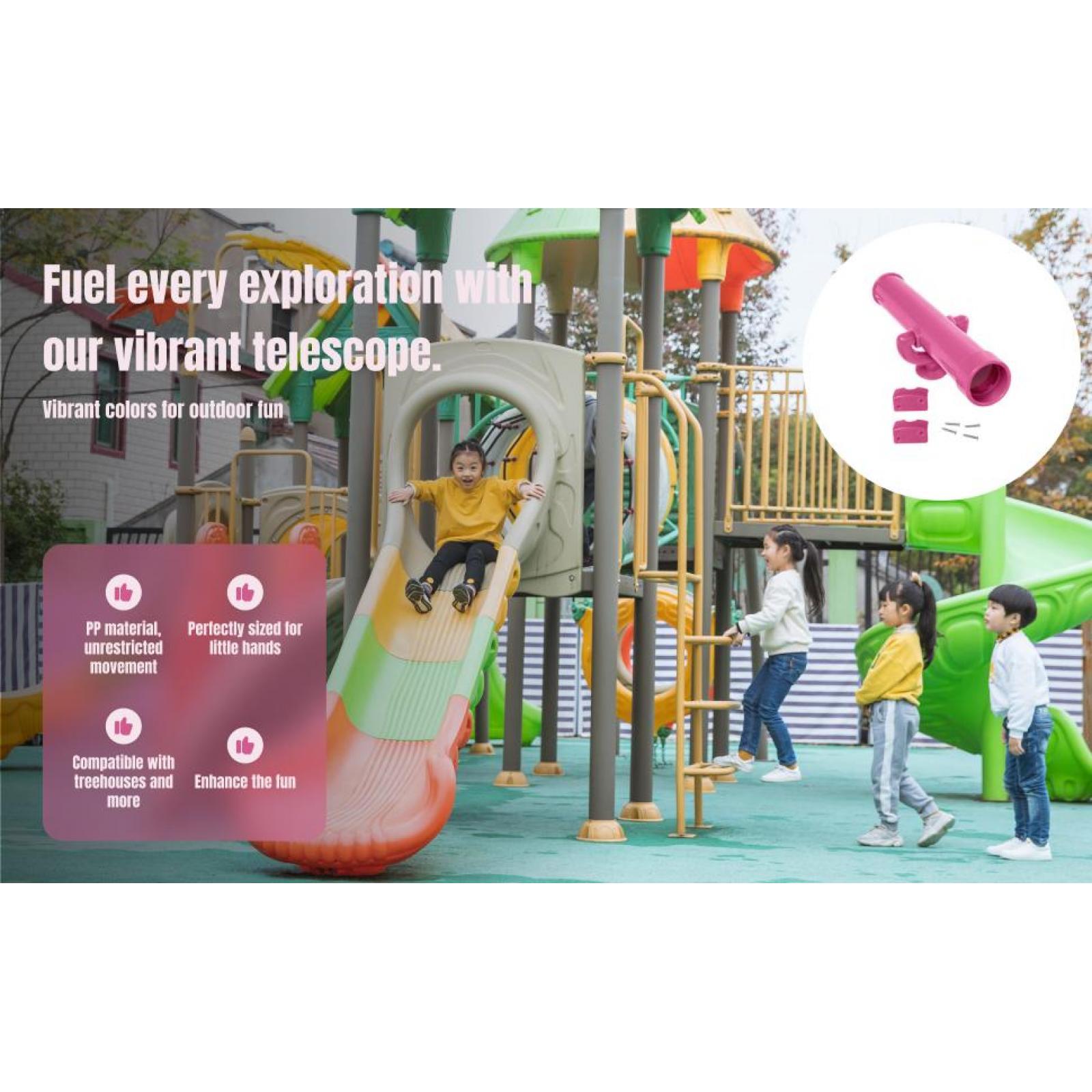Kids Outdoor Climbing Frame - Kids Childrens Play Toy Telescope Pretend