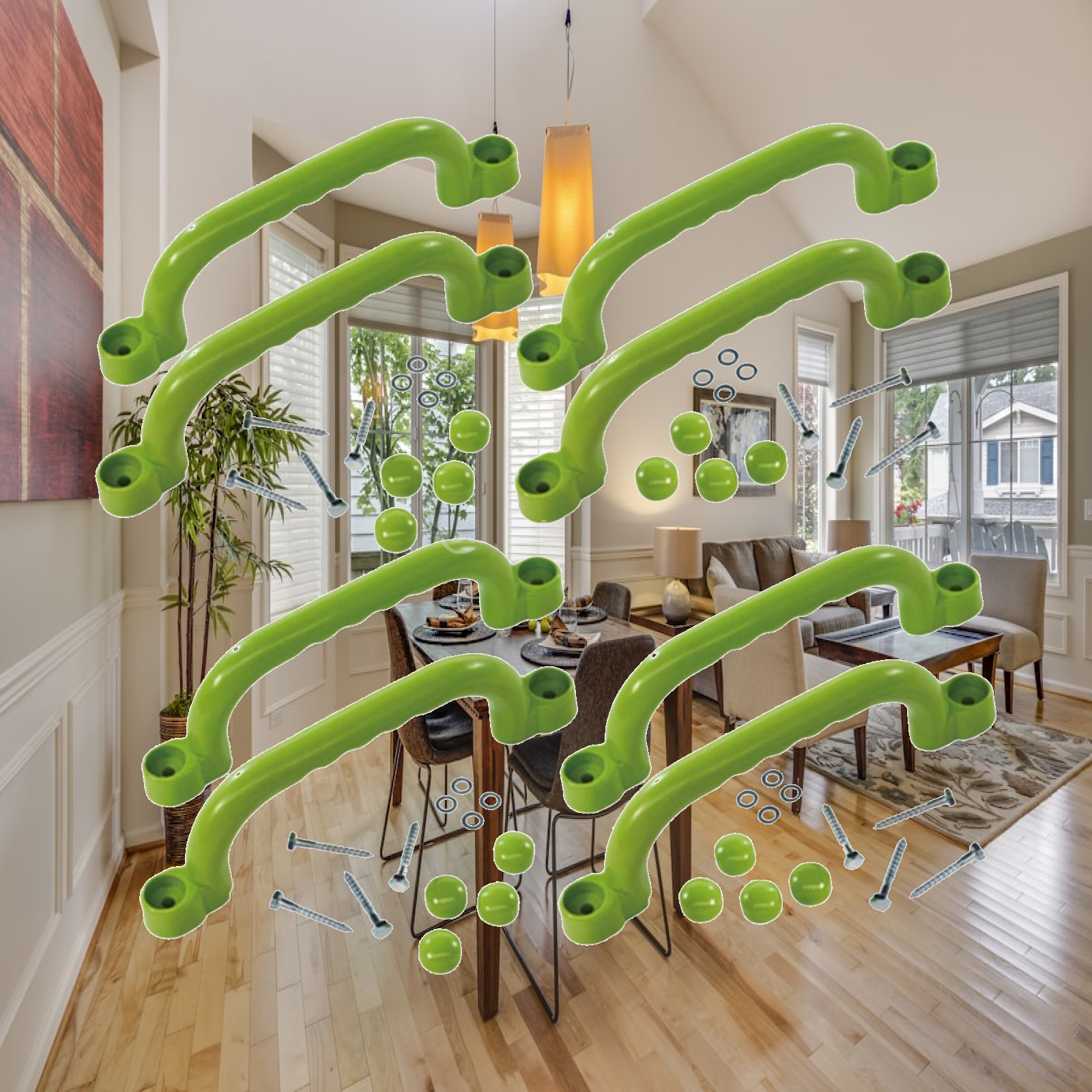 8x Climbing Handles Children G - Kids Outdoor Climbing Frame 评论和价格