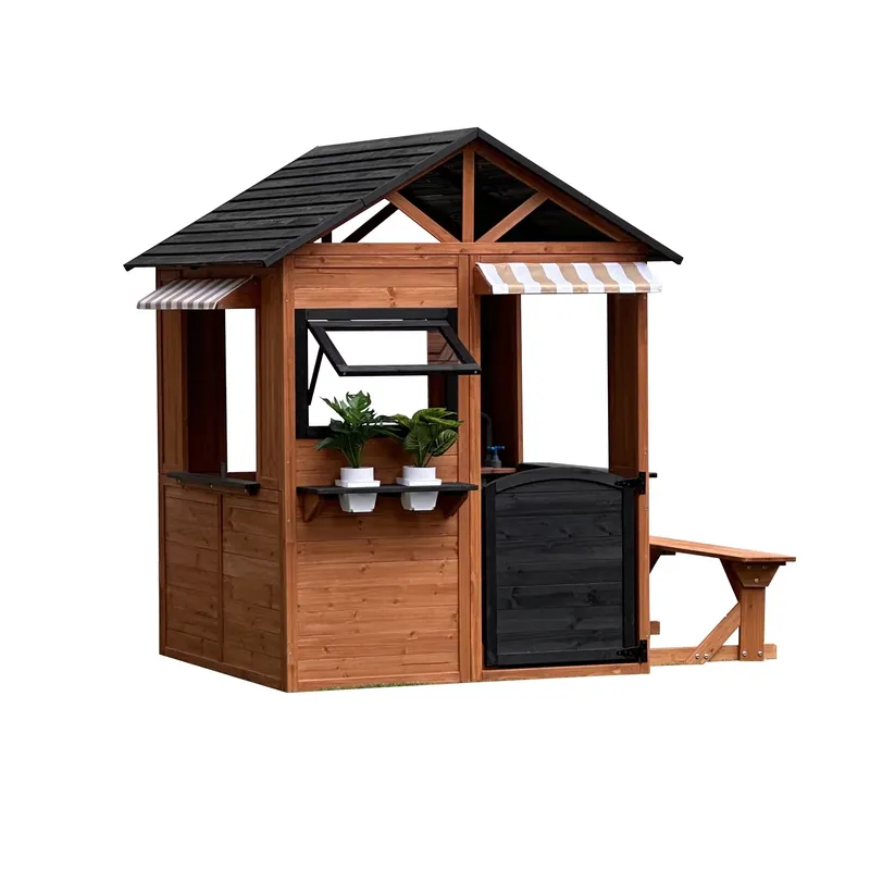Wooden Dollhouse for Kids Four - Kids Outdoor Climbing Frame 评论和价格