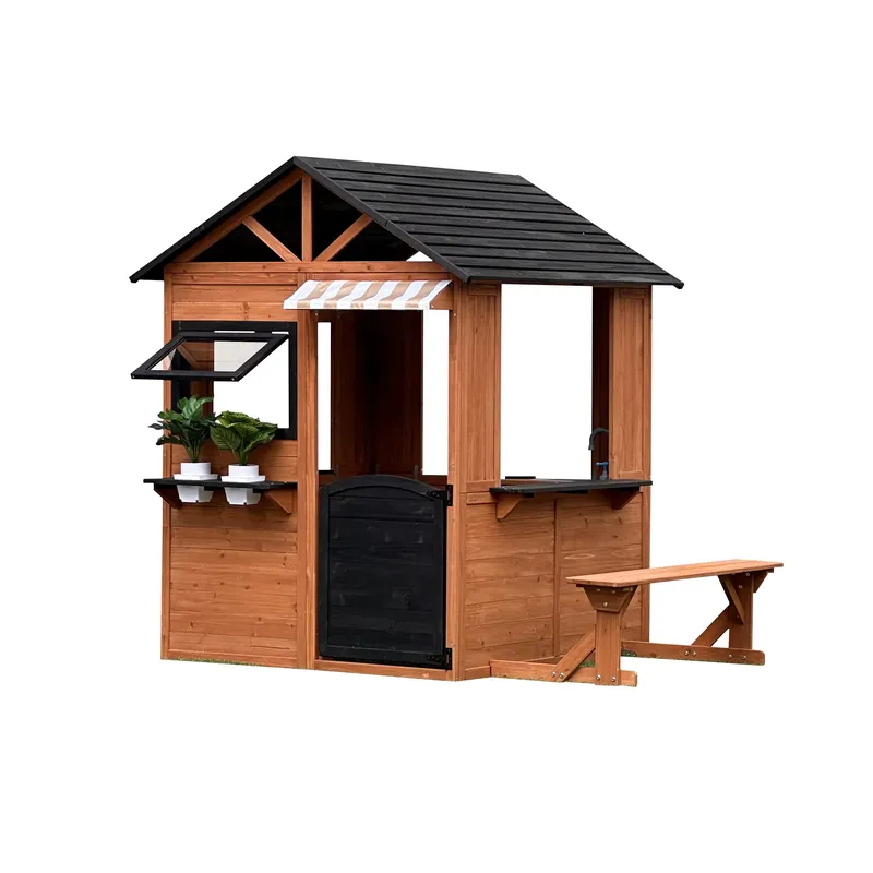 Wooden Dollhouse for Kids Four - Kids Outdoor Climbing Frame 评论和价格