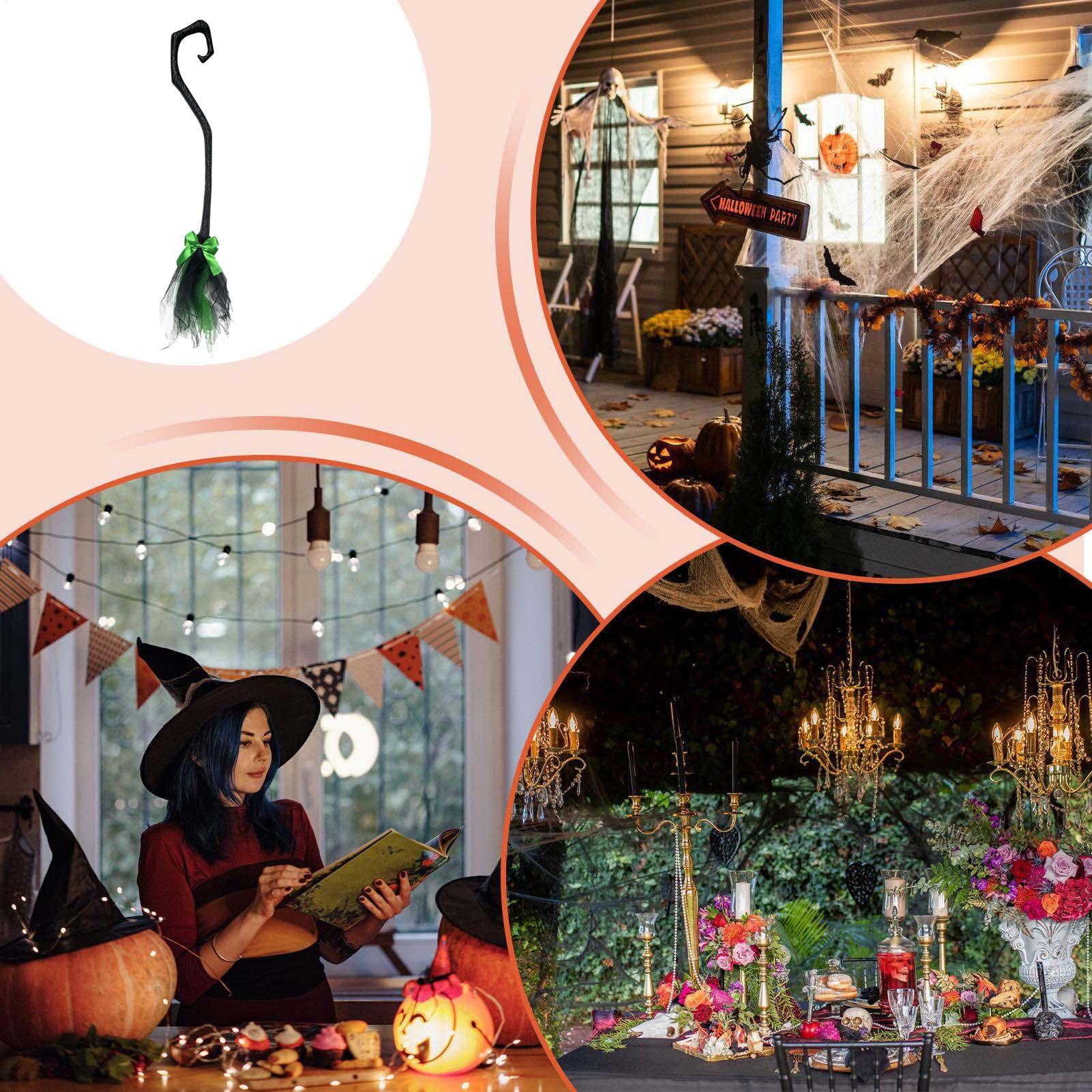 Witch Broom Scary Photo Booth  - Kids Outdoor Broom 评论和价格
