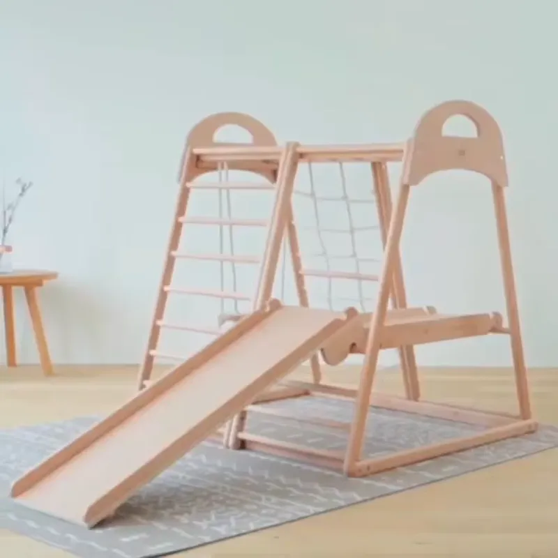 for Kids Montessori Wooden Kin - Kids Outdoor Climbing Frame 评论和价格