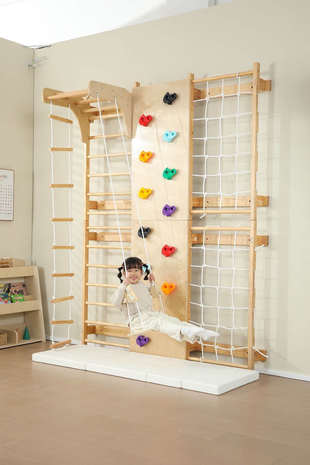 In Stock Indoor Monkey Bars Ki - Kids Outdoor Climbing Frame 评论和价格